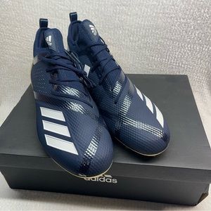 Adidas SM Freak X Carbon NCAA Football Cleats Blue White Gold D97809 Men's NEW